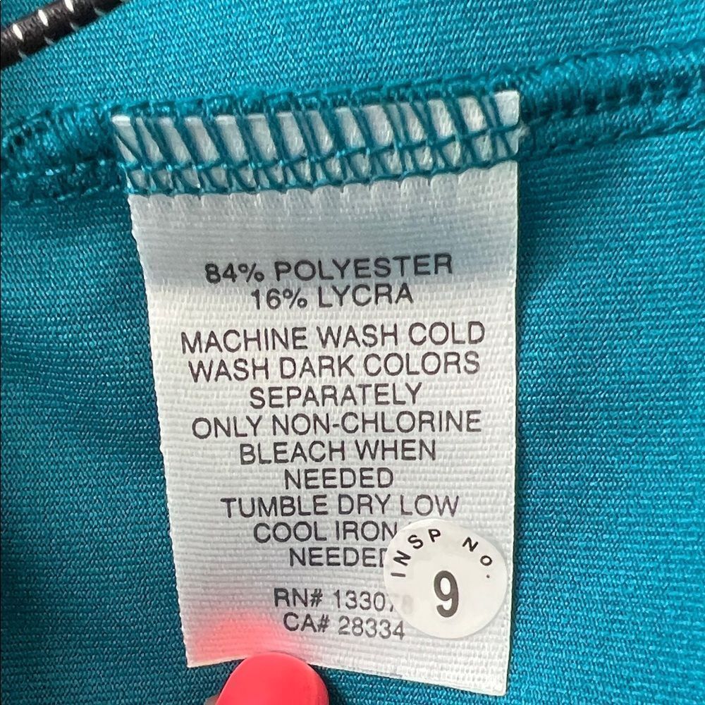 Like New! Lucky in Love Women's Black and Teal Tank Top Mesh Size L - Picture 10 of 10